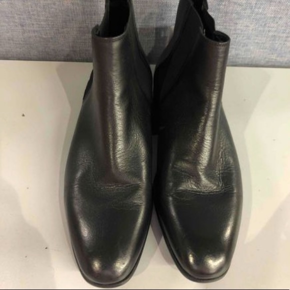 Zara Men, Men's Black leather Boots, Size 11 and 7 - Picture 2 of 6